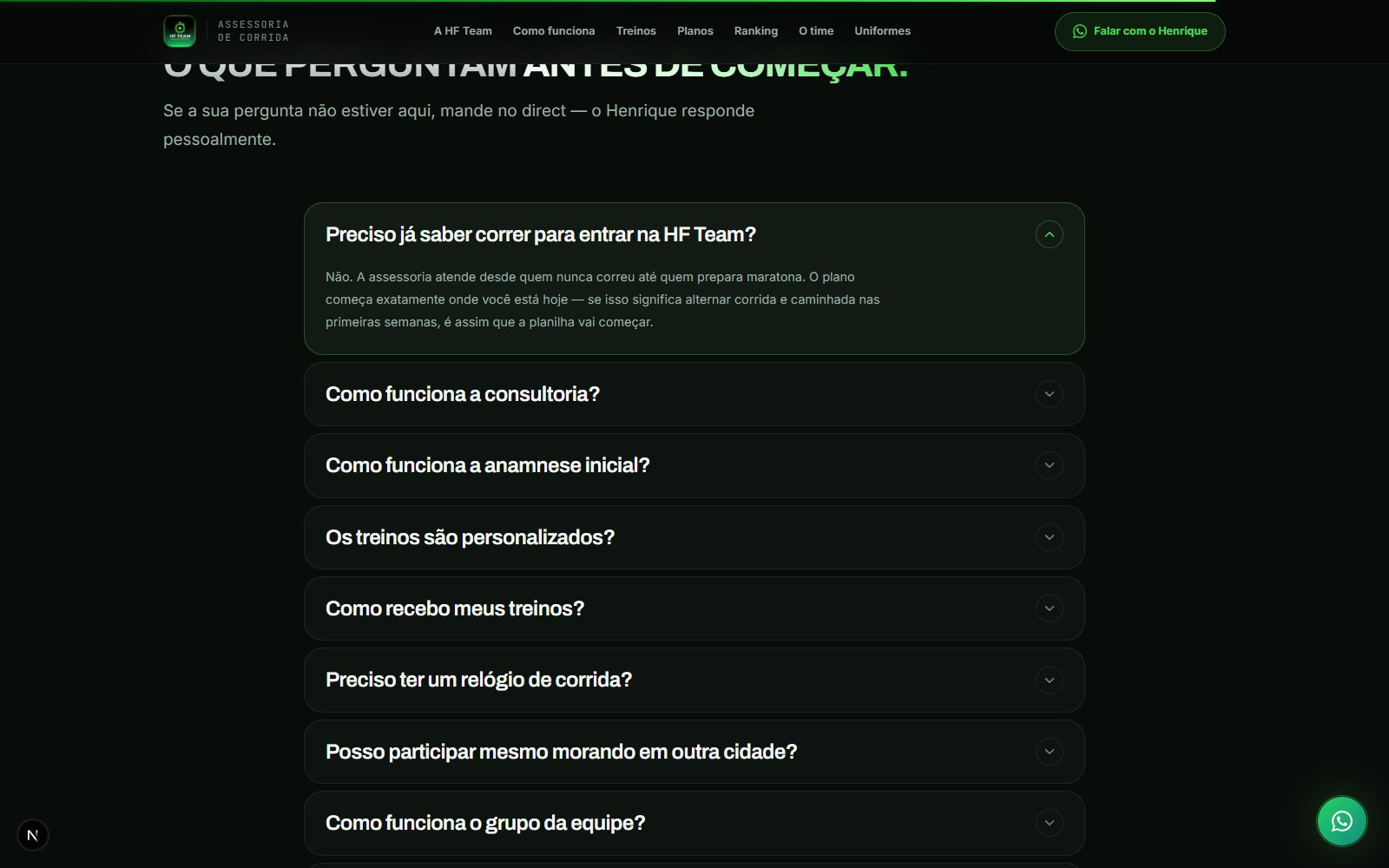 Dúvidas frequentes